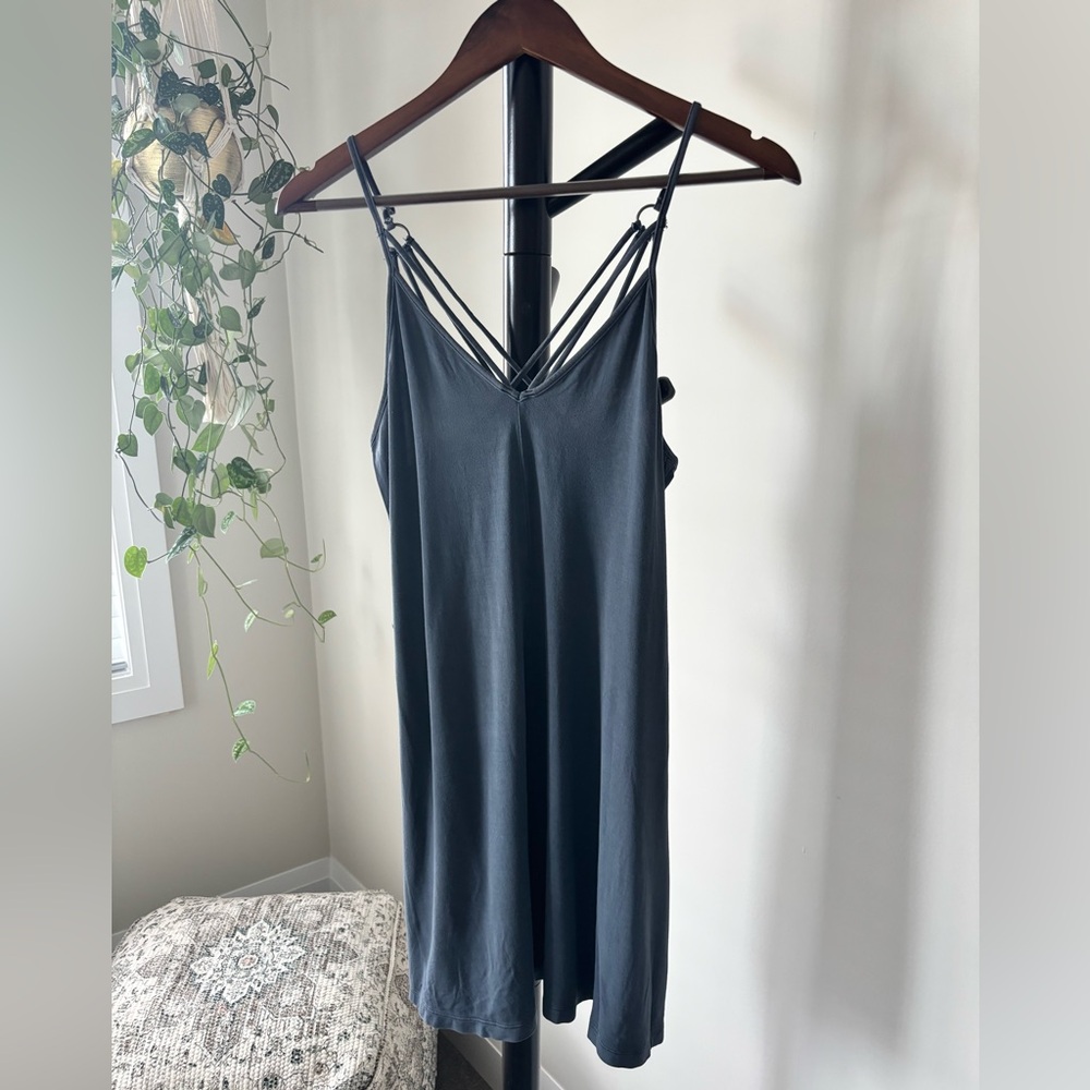 American Eagle Outfitters Blue Strappy Summer Dress